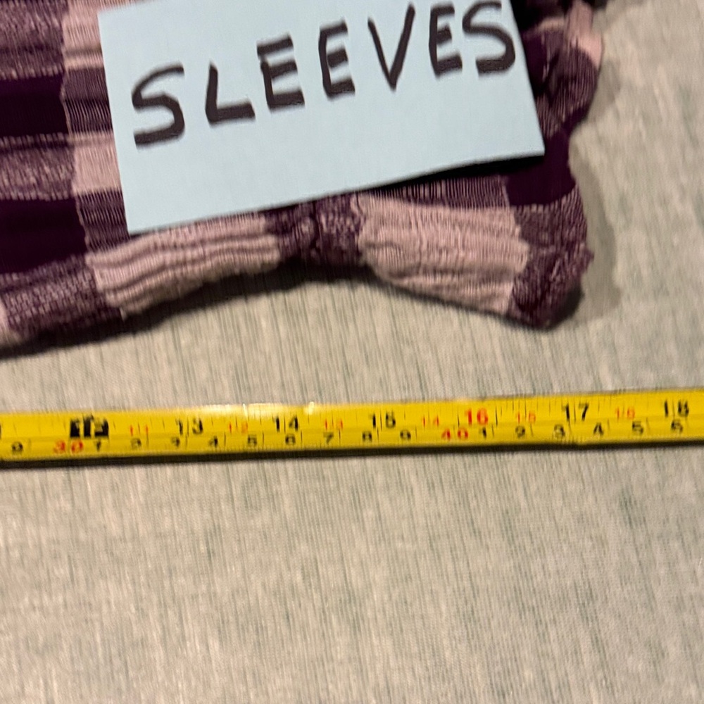 Free People Purple Checkered Blouse - Picture 9 of 11
